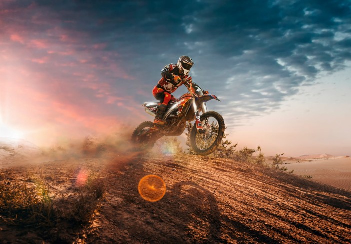 Fototapeta młodzieżowa cross motor sport dla chłopca 13893VE