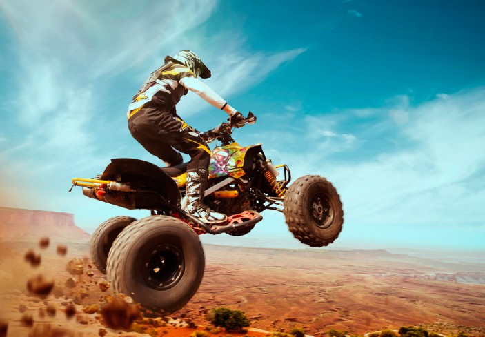 Fototapeta młodzieżowa quad motor sport dla chłopca 13894VE