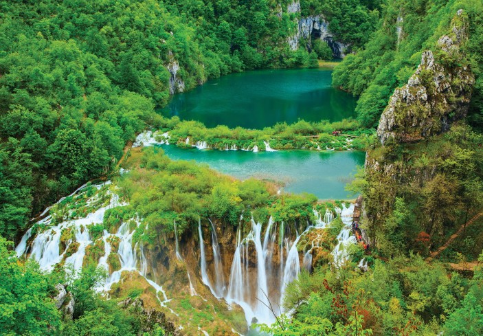 Fototapeta wodospad natura krajobraz las widok 3601VE