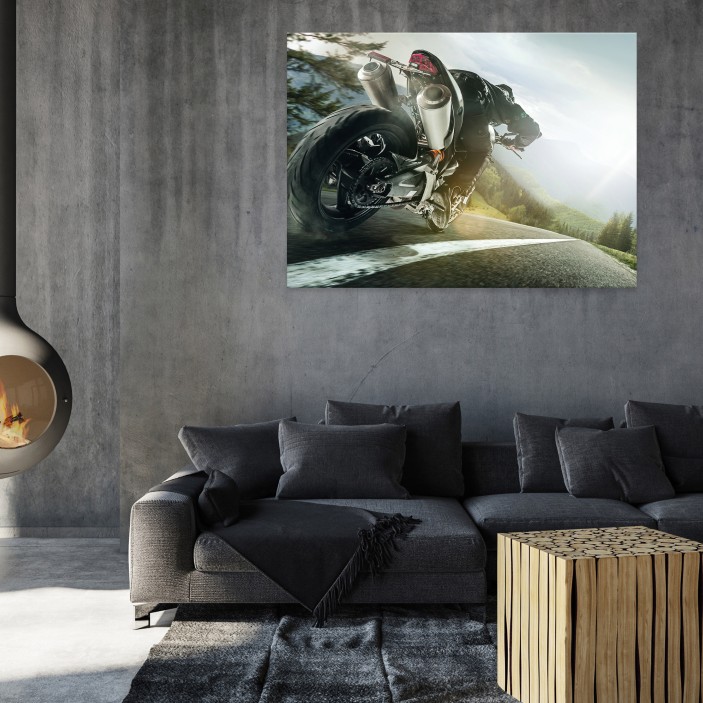 Obraz dla chłopca motocykl wyścig na płótnie ścianę 14507O1AR1