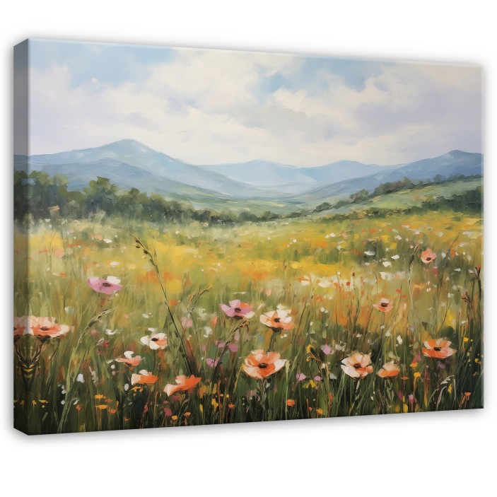 Obraz na płótnie łąka kwiaty natura 70x50