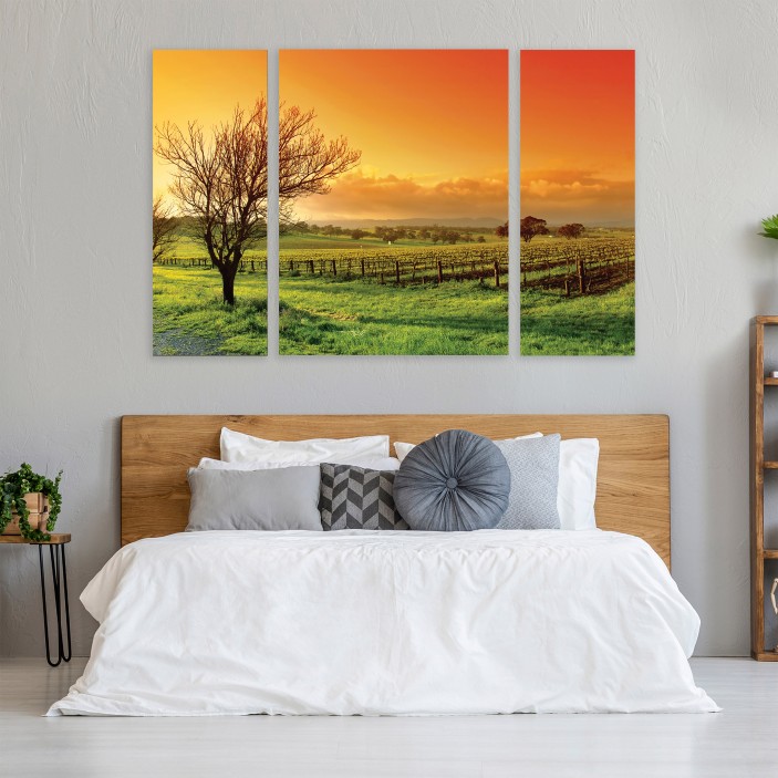 Obraz 3 części na płótnie natura krajobraz 80x60 / 2 x 80x30