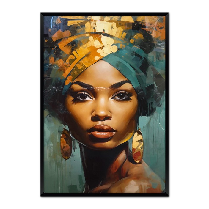 [WYSTAWA - SIŁA JEST KOBIETĄ] Obraz premium metalic kobieta portret 120x80