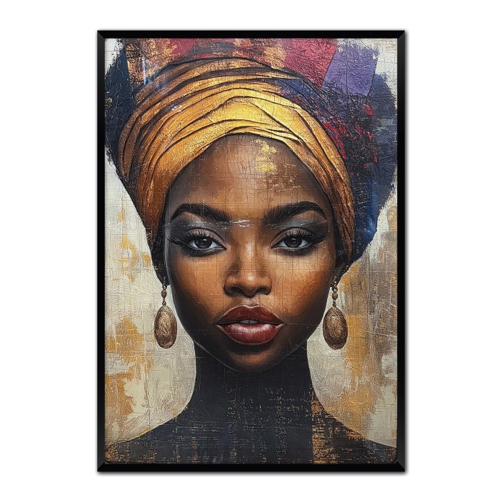 [WYSTAWA - SIŁA JEST KOBIETĄ] Obraz premium metalic portret kobieta 120x80