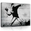 Obraz banksy abstrakcja szary na płótnie ścianę nowoczesny duży 2085O20