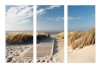 Obraz 3 części na płótnie plaża morze 3 x 115x55