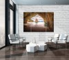 Obraz 3 części na płótnie plaża jaskinia morze 80x60 / 2 x 80x30
