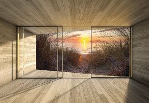 Fototapeta 3d plaża morze krajobraz natura okno 14235VE