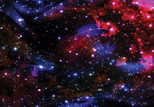 Fototapeta kosmos galaktyka gwiazdy dla dzieci 2515VE