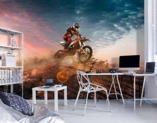 Fototapeta młodzieżowa cross motor dla chłopca sport 13893VE