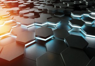 Fototapeta 3d hexagony dla dzieci na wymiar 14534VE