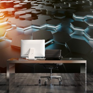 Fototapeta 3d hexagony dla dzieci na wymiar game 14534VE