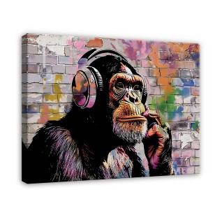 Obraz abstrakcja banksy małpa graffiti 15284O