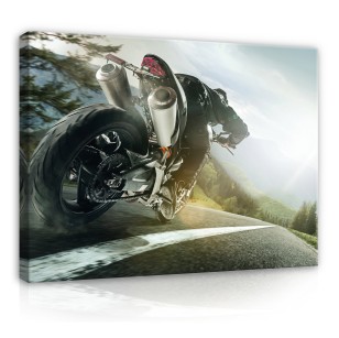 Obraz dla chłopca motocykl wyścig na płótnie ścianę 14507O1