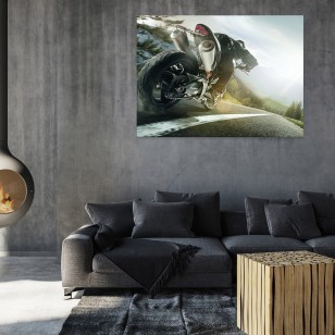Obraz dla chłopca motocykl wyścig na płótnie ścianę 14507O1AR1