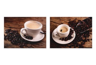 Obraz 2 części na płótnie kawa 2 x 40x30