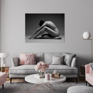 [WYSTAWA  SIŁA JEST KOBIETĄ] Obraz canvas kobieta szary 135x100